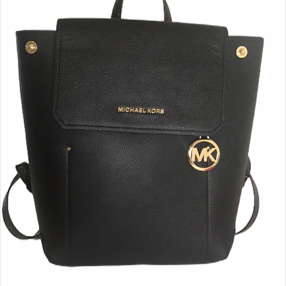 Michael Kors Handbags - Michael Kors Hayes M leather Backpack bag black